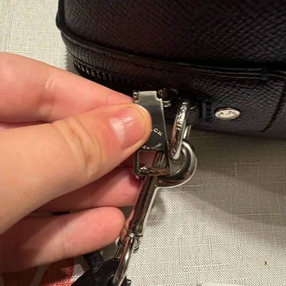 Coach Rowan Satchel Bag Navy Blue - Picture 14 of 15